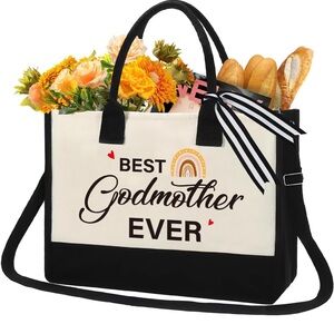 Best Godmother Ever Tote Proposal Gift